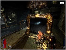 After a short walk you'll be in a room with bodies hanging from the ceiling - Crash Landing - Walkthrough - Prey - Game Guide and Walkthrough