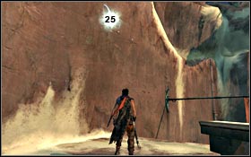 Jump on the poles towards the fragment of the building which sticks out of the wall - Ruined Citadel - King's Gate - Light Seeds - Ruined Citadel - Prince of Persia - Game Guide and Walkthrough