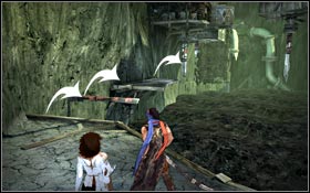 Slide on the ramp and jump to another footbridge - The Vale - The Cauldron - The Vale - Prince of Persia - Game Guide and Walkthrough