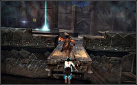 Jump onto a platform from a beam and then onto yellow Power Plate - Ruined Citadel - Martyr's Tower - Ruined Citadel - Prince of Persia - Game Guide and Walkthrough