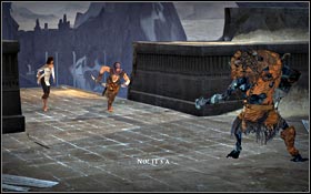 The main character will attack Hunter and he will make the ground collapse under your feet - Ruined Citadel - Martyr's Tower - Ruined Citadel - Prince of Persia - Game Guide and Walkthrough