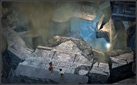 Unfortunately the Warrior starts bouncing of the walls of the tower which will cause its collapse - City of Light - Tower of Ormazd - City of Light - Prince of Persia - Game Guide and Walkthrough