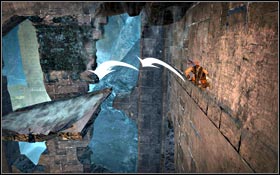 After a collapse there is a ramp - use it as well as the fragments of the wall to slide down - City of Light - Tower of Ormazd - City of Light - Prince of Persia - Game Guide and Walkthrough