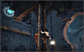 When you are under blue ring, jump onto the column situated nearby - City of Light - Tower of Ahriman - City of Light - Prince of Persia - Game Guide and Walkthrough