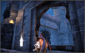 There is a crack outside and use it to climb the wall - City of Light - Tower of Ahriman - City of Light - Prince of Persia - Game Guide and Walkthrough