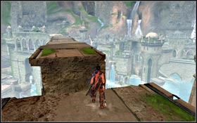 Jump onto the Power Plate which will move you to a collapsing wall - City of Light - Warrior's Fortress - City of Light - Prince of Persia - Game Guide and Walkthrough