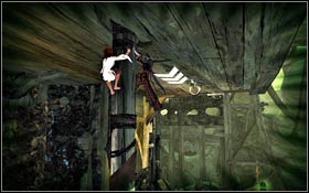 Jump onto a column and use the hoop to walk further on the ceiling - The Vale - Machinery Ground - The Vale - Prince of Persia - Game Guide and Walkthrough