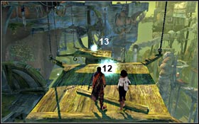 There are metal hoops above the place where number 5 and 6 were situated - The Vale - Machinery Ground - Light Seeds - The Vale - Prince of Persia - Game Guide and Walkthrough
