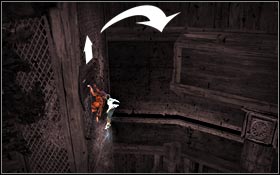Jump to a platform from the tank, then move left along the crack in the wall - The Vale - Heaven's Stairs - The Vale - Prince of Persia - Game Guide and Walkthrough