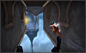 Jump onto the yellow Power Plate and reach another level by bouncing off the walls - Royal Palace - Royal Gardens - Royal Palace - Prince of Persia - Game Guide and Walkthrough