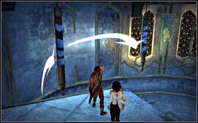 Jump to a column from a platform and then to the other one - Royal Palace - Coronation Hall - Royal Palace - Prince of Persia - Game Guide and Walkthrough