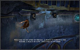 Run on the wall and use Hand of Ormazd ability - Royal Palace - Spire of Dreams - Royal Palace - Prince of Persia - Game Guide and Walkthrough