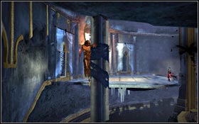 Go to a higher level using the ceiling and jump on another columns to get to Concubine - Royal Palace - Spire of Dreams - Royal Palace - Prince of Persia - Game Guide and Walkthrough
