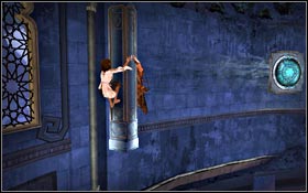 Choose a proper moment and jump on a blue Power Plate - Royal Spire - Royal Palace - Prince of Persia - Game Guide and Walkthrough