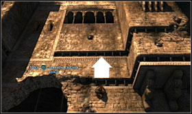 Make a wallrun and them run up to grab a fissure in the wall - Walkthrough - The Ramparts - Walkthrough - Prince of Persia: The Forgotten Sands - Game Guide and Walkthrough