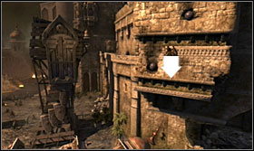 Move to the left and wallrun to the next fissure - Walkthrough - The Ramparts - Walkthrough - Prince of Persia: The Forgotten Sands - Game Guide and Walkthrough