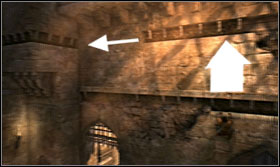 Wallrun, get to the fissure above and run along the wall left again - Walkthrough - The Ramparts - Walkthrough - Prince of Persia: The Forgotten Sands - Game Guide and Walkthrough