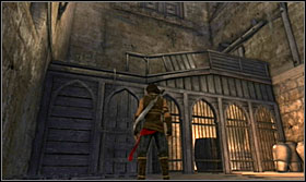 Defeat every enemy here and afterwards jump onto the wooden construction - Walkthrough - The Fortress - Walkthrough - Prince of Persia: The Forgotten Sands - Game Guide and Walkthrough