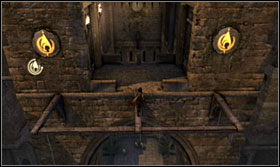 For Malik to be able to move on, you first need to activate the mechanism which opens the door - Walkthrough - The Fortress - Walkthrough - Prince of Persia: The Forgotten Sands - Game Guide and Walkthrough