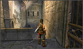 Do a wallrun above the locked gate - Walkthrough - The Fortress - Walkthrough - Prince of Persia: The Forgotten Sands - Game Guide and Walkthrough