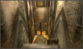 Run to the wall and press the designed button - Walkthrough - The Treasure Vault - Walkthrough - Prince of Persia: The Forgotten Sands - Game Guide and Walkthrough