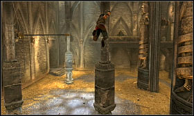 Once you get rid of them, notice the wooden cage by one of the walls - Walkthrough - The Treasure Vault - Walkthrough - Prince of Persia: The Forgotten Sands - Game Guide and Walkthrough