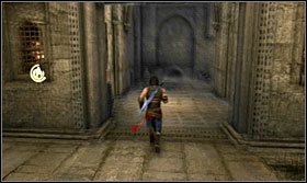 Quickly jump onto the next column and get out before the door locks - Walkthrough - The Stables - Walkthrough - Prince of Persia: The Forgotten Sands - Game Guide and Walkthrough