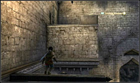 Use the walls and columns to get to the other side of the room - Walkthrough - The Palace Courtyard - Walkthrough - Prince of Persia: The Forgotten Sands - Game Guide and Walkthrough