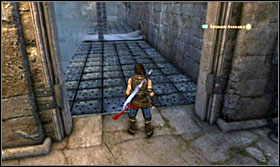 Run across the spikes and don't stop for a single moment - Walkthrough - The Palace Courtyard - Walkthrough - Prince of Persia: The Forgotten Sands - Game Guide and Walkthrough