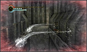 You will get the chance to check out your new ability while jumping through the water streams - Walkthrough - Fortress Gates - Walkthrough - Prince of Persia: The Forgotten Sands - Game Guide and Walkthrough