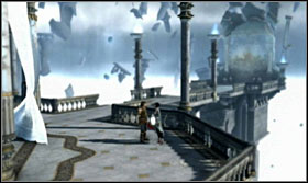 Enter the portal, where Razia will grant you with the ability to freeze time - Walkthrough - Fortress Gates - Walkthrough - Prince of Persia: The Forgotten Sands - Game Guide and Walkthrough