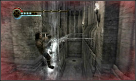 Sometimes the water installation doesn't work and you need to activate the mechanism by jumping onto the lever - Walkthrough - Fortress Gates - Walkthrough - Prince of Persia: The Forgotten Sands - Game Guide and Walkthrough