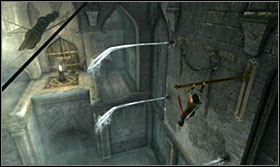 Turn it twice to activate the water streams - Walkthrough - The Sewer - Walkthrough - Prince of Persia: The Forgotten Sands - Game Guide and Walkthrough