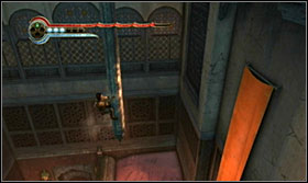 While going round the room, you will come across a cascade followed by a stream of water - Walkthrough - The Royal Chambers - Walkthrough - Prince of Persia: The Forgotten Sands - Game Guide and Walkthrough