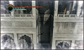 Do a wallrun and jump to the waterspout - Walkthrough - The Royal Chambers - Walkthrough - Prince of Persia: The Forgotten Sands - Game Guide and Walkthrough