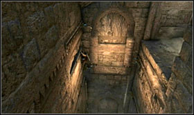 Begin climbing up the chimney-like thing while avoiding the saws - Walkthrough - Solomons Tomb - Walkthrough - Prince of Persia: The Forgotten Sands - Game Guide and Walkthrough