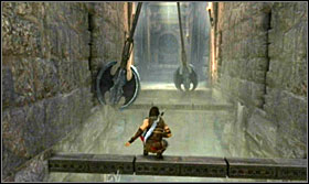 Get through the trap-filled corridor - Walkthrough - Solomons Tomb - Walkthrough - Prince of Persia: The Forgotten Sands - Game Guide and Walkthrough