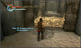 Enter the portal and Razia will grant you with the Recall power, which allows you to activate old elements of a location; however do remember that only one element at a time can be active - Walkthrough - Solomons Tomb - Walkthrough - Prince of Persia: The Forgotten Sands - Game Guide and Walkthrough