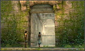 Before Razia opens the passage to the next room, you have to deal with the enemies - Walkthrough - Sacred Fountain - Walkthrough - Prince of Persia: The Forgotten Sands - Game Guide and Walkthrough
