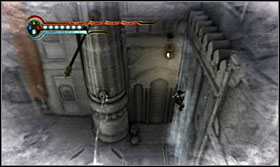 Stand on the switch and freeze time to get higher using the water - Walkthrough - The Palace - Walkthrough - Prince of Persia: The Forgotten Sands - Game Guide and Walkthrough