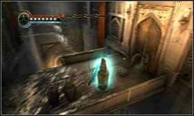 Right after entering, before you go to the middle, note that there are stones sticking out of the wall to the left of the entrance - Sarcophaguses - Walkthrough - Prince of Persia: The Forgotten Sands - Game Guide and Walkthrough