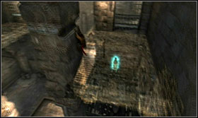After you defeat the enemies, jump onto the stones to the left of the throne - Sarcophaguses - Walkthrough - Prince of Persia: The Forgotten Sands - Game Guide and Walkthrough