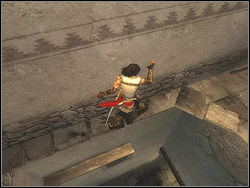 Run with stairs to the left until you will reach the wall blocking the passage - The Streets of Babylon - Walkthrough - Prince of Persia: The Two Thrones - Game Guide and Walkthrough