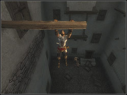 Lower to the terrace, kill the Guard and the Archer - The Streets of Babylon - Walkthrough - Prince of Persia: The Two Thrones - Game Guide and Walkthrough