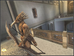 Localize standing nearby stone platform, climb it - The Palace Balcony - Walkthrough - Prince of Persia: The Two Thrones - Game Guide and Walkthrough