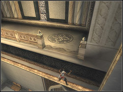 Go round dead bodies and run left, deep into the corridor - The Palace Balcony - Walkthrough - Prince of Persia: The Two Thrones - Game Guide and Walkthrough