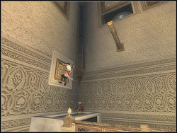 Circulate gallery and jump onto the stone table - The Palace Balcony - Walkthrough - Prince of Persia: The Two Thrones - Game Guide and Walkthrough
