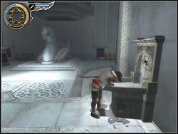 Enter the hall through the recess in the ceiling - The Palace - Walkthrough - Prince of Persia: The Two Thrones - Game Guide and Walkthrough