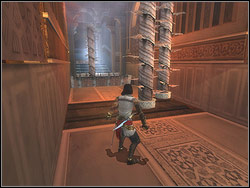 Go right, deep into the corridor - The Trapped Hallway - Walkthrough - Prince of Persia: The Two Thrones - Game Guide and Walkthrough