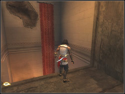 Seized on the last relief bounce off back and catch the nearest column - The Trapped Hallway - Walkthrough - Prince of Persia: The Two Thrones - Game Guide and Walkthrough